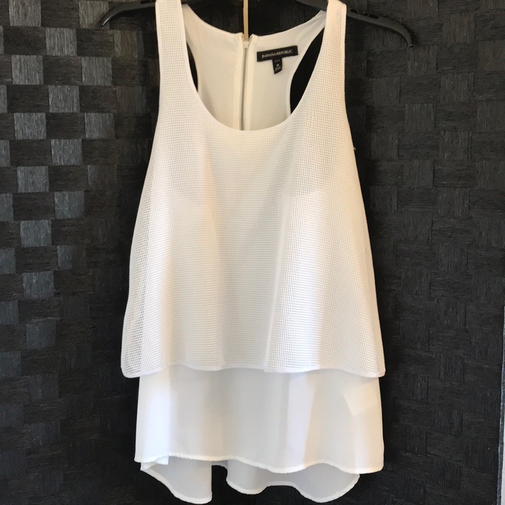 White tier blouse